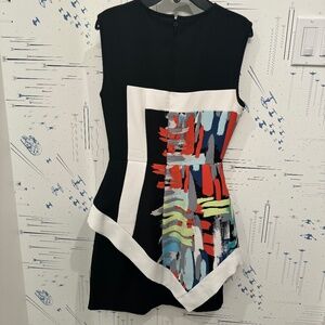 BCBG MaxAzria Asymmetrical Color Pop Dress (Size 0)
